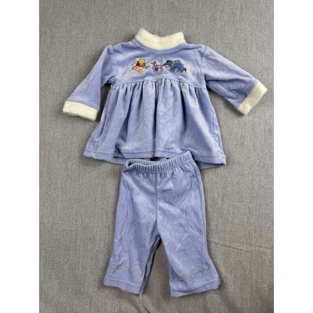 Vintage Disney Baby 2000's Winnie the Pooh Tracksuit Set Y2K 3/6 Months